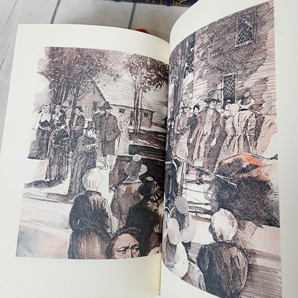 The Scarlett Letter Vintage 1979 Franklin Library Novel 1/4 Leather Bound - Picture 11 of 13
